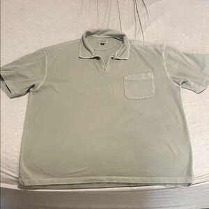 Men's American Eagle Relaxed Fit Green Polo Shirt 🦅